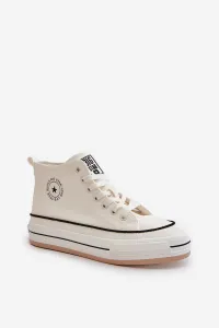 BIG STAR SHOES Zateplené Dámske Tenisky Na Platforme Eko Koža Big Star