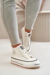 BIG STAR SHOES Zateplené Dámske Tenisky Na Platforme Eko Koža Big Star