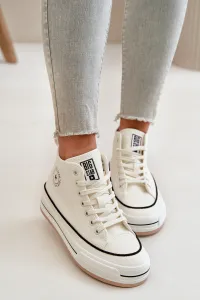 BIG STAR SHOES Zateplené Dámske Tenisky Na Platforme Eko Koža Big Star