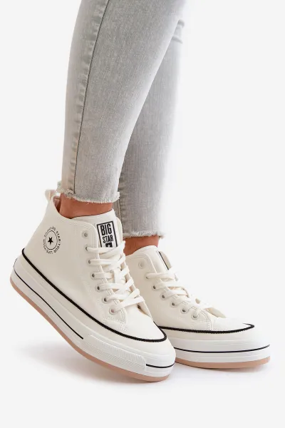 BIG STAR SHOES Zateplené Dámske Tenisky Na Platforme Eko Koža Big Star