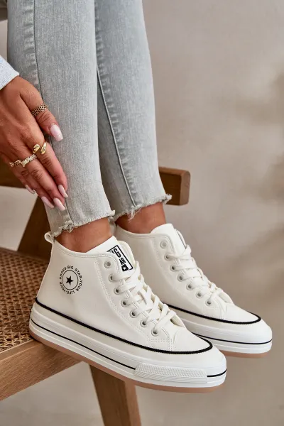 BIG STAR SHOES Zateplené Dámske Tenisky Na Platforme Eko Koža Big Star