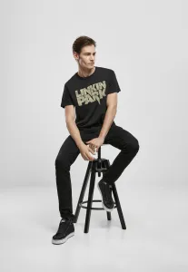 Black T-shirt with Linkin Park Distressed logo
