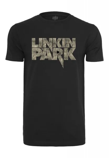 Black T-shirt with Linkin Park Distressed logo