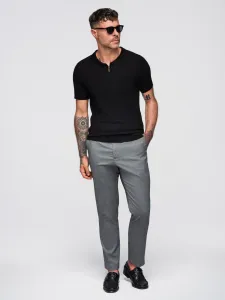 Pánske polo tričko s krátkym rukávom OMBRE T-shirt OM-POSS-0158 V-2 black