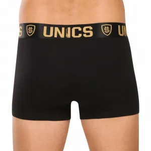 5PACK pánske boxerky UNCS čierné (24Z287PSPP) M, trenky