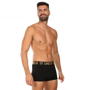 5PACK pánske boxerky UNCS čierné (24Z287PSPP) M, trenky