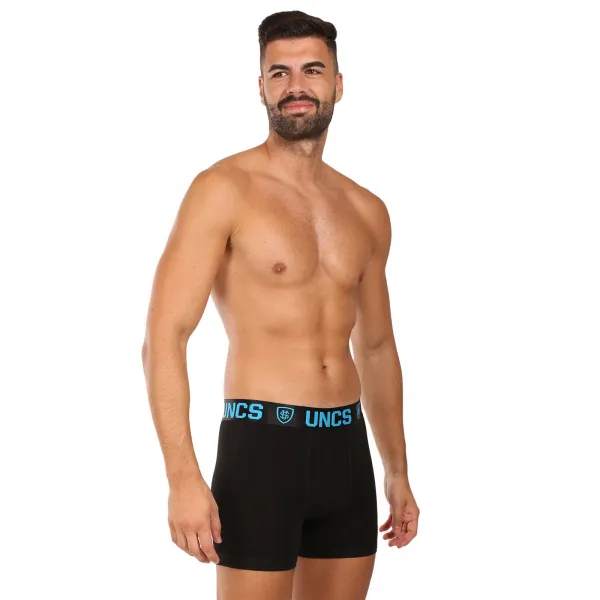 5PACK pánske boxerky UNCS čierné (24Z207PSPP) M, trenky