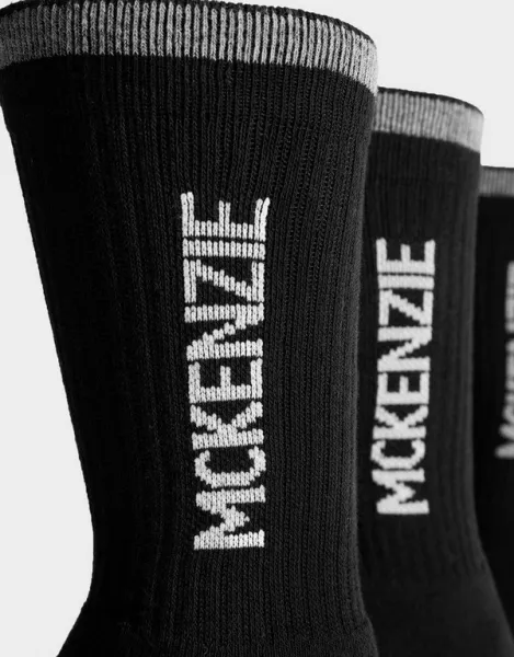 Mckenzie Ponožky 3Pk Sport Sock Blk Sock Packs