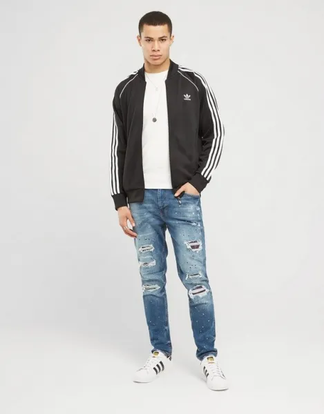 adidas Mikina Sstar Tt Blk/wht