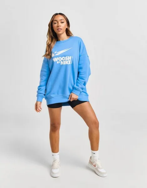 Nike Mikina W Nsw Flc Os Crew Gls
