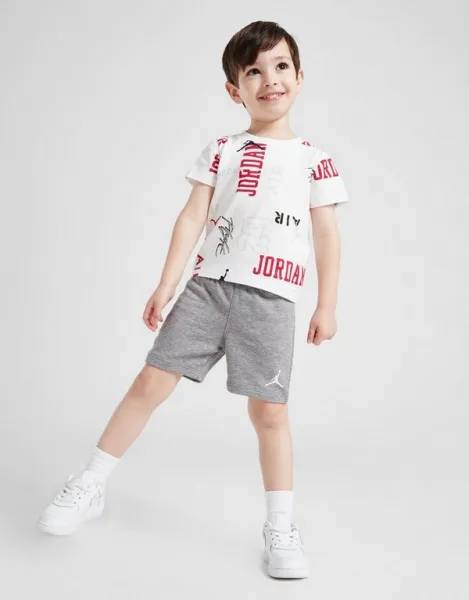 Jordan Súprava Aop T/sht Wht/gry