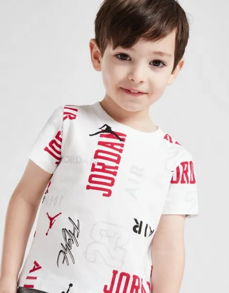 Jordan Súprava Aop T/sht Wht/gry