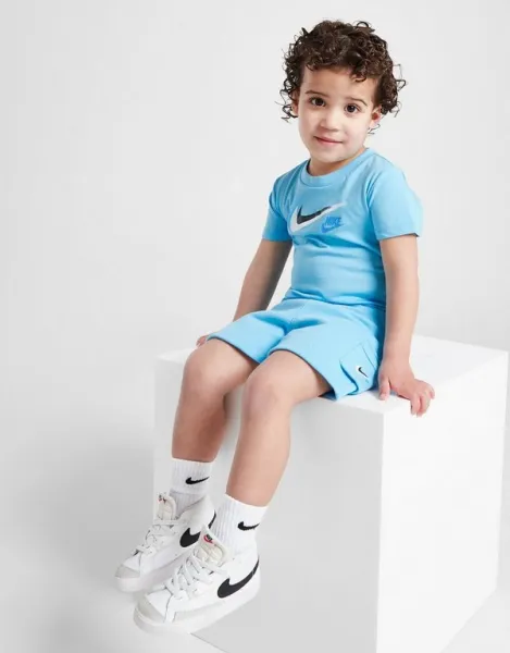 Nike Súprava Dbl Swsh Tee/sht Blu B