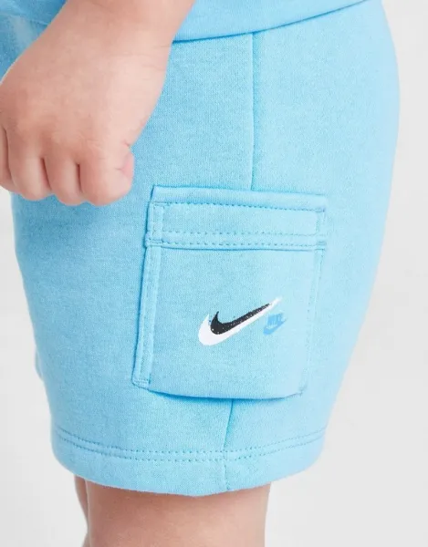 Nike Súprava Dbl Swsh Tee/sht Blu B
