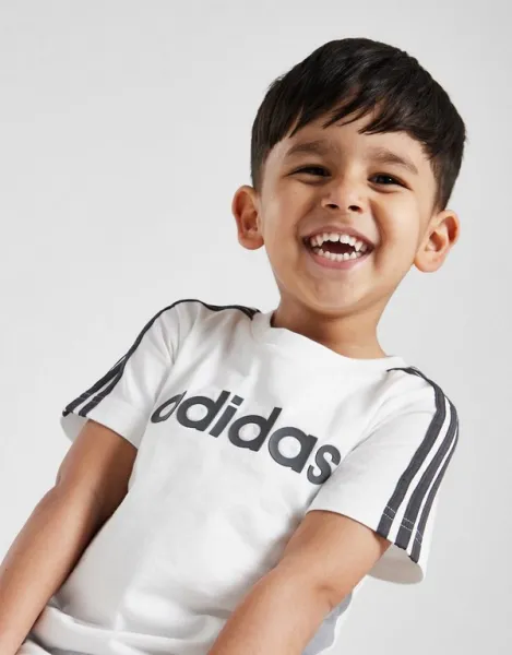 adidas Súprava Linear Teesht Whtgry B