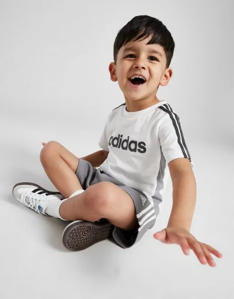 adidas Súprava Linear Teesht Whtgry B