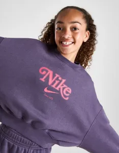 Nike Mikina G Nsw Trend Flc Crp Crew Girl
