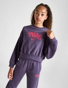 Nike Mikina G Nsw Trend Flc Crp Crew Girl