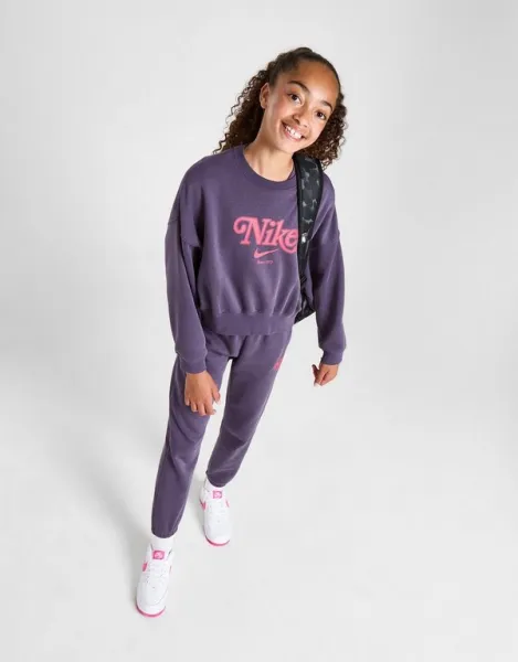 Nike Mikina G Nsw Trend Flc Crp Crew Girl