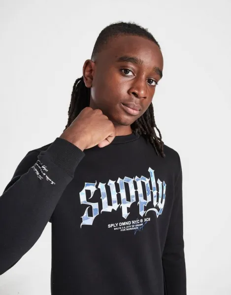 Supply&demand Mikina Hydro Crew Blk