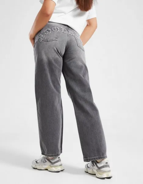 Hoodrich Nohavice  Jeans Logo Apliq