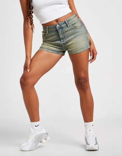 Juicy Couture Šortky  Washed Denim Diamente Logo