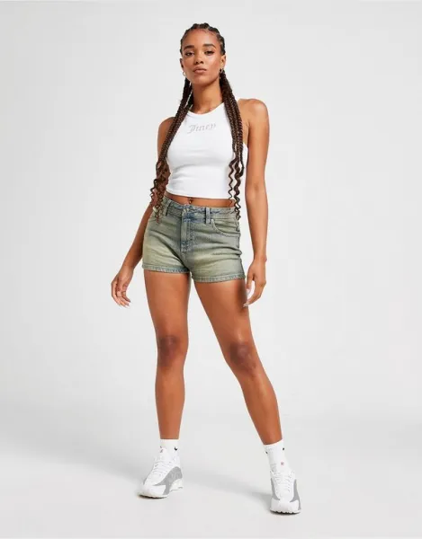 Juicy Couture Šortky  Washed Denim Diamente Logo