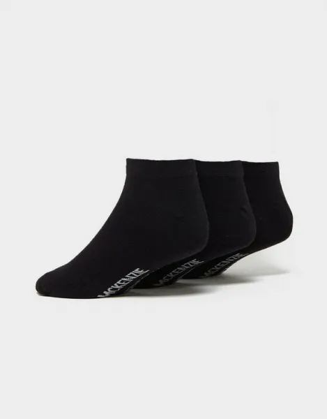 Mckenzie Ponožky 3Pk Low Ped Sock Blk