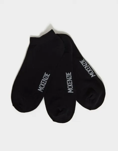 Mckenzie Ponožky 3Pk Low Ped Sock Blk