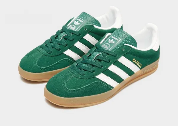 adidas Gazelle Indoor J "Collegiate Green Gum" (JS3800)