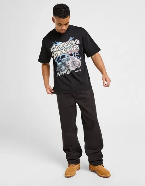 Supply&demand Tričko Nasty Tee Blk-Blk
