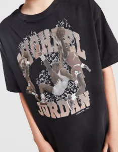 Jordan Tričko Mj Wsh Lgo Tee Blk B