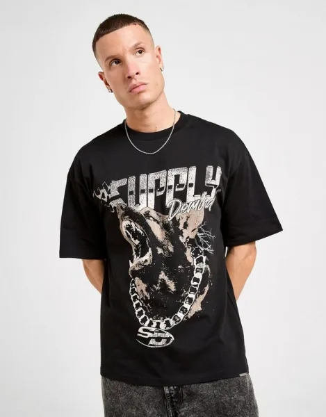 Supply&demand Tričko Fast Life Tee Blk-Blk