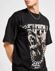 Supply&demand Tričko Fast Life Tee Blk-Blk