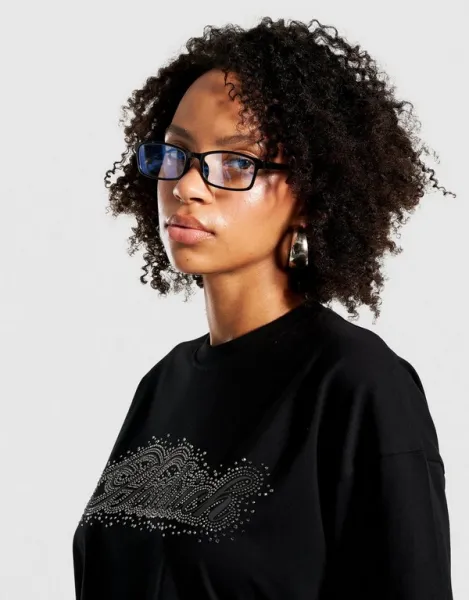 Hoodrich Tričko Oversize Scatter Crystal