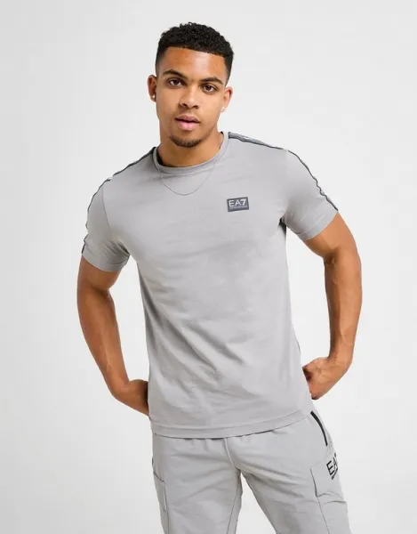 Emporio Armani 7 Tričko Tape Badge Sharkskin
