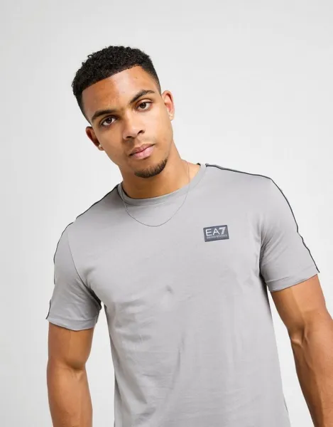 Emporio Armani 7 Tričko Tape Badge Sharkskin