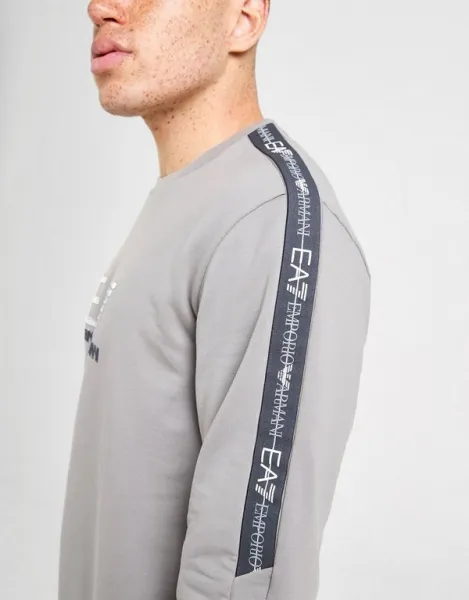 Emporio Armani 7 Mikina Tape Ll Crew Sharkskin