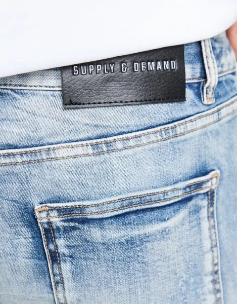 Supply&demand Nohavice  Slim Jeans Ripped Omar