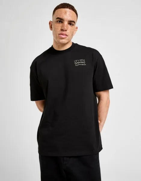 Unlike Humans Tričko Margs Tee Blk-Blk