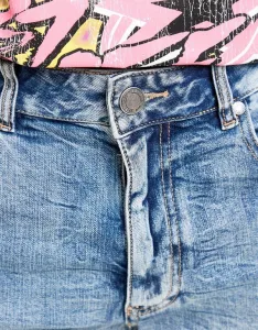 Supply&demand Nohavice  Slim Jeans Ripped Omar