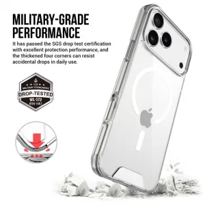 JP MagFit MagSafe puzdro s certifikátom SGS 1,2M, iPhone 17 Pro Max, priehľadné