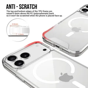 JP MagFit MagSafe puzdro s certifikátom SGS 1,2M, iPhone 17 Pro Max, priehľadné