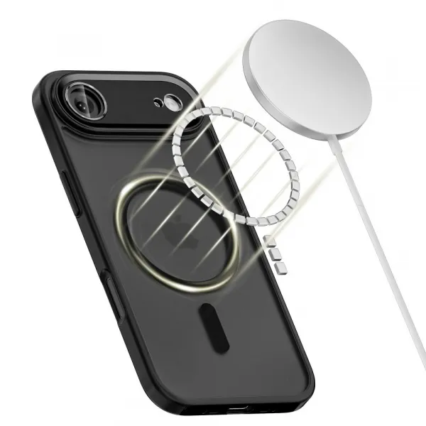 Tech-Protect MagCam MagSafe, iPhone Air, čierne matné
