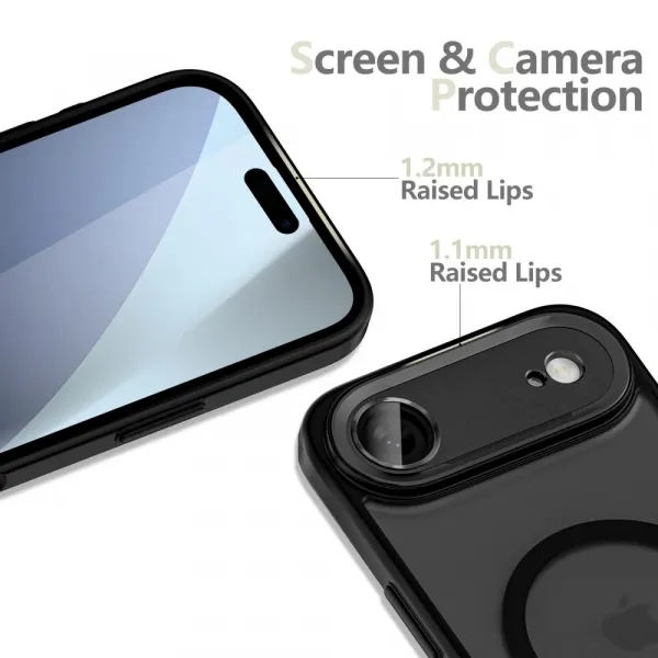 Tech-Protect MagCam MagSafe, iPhone Air, čierne matné