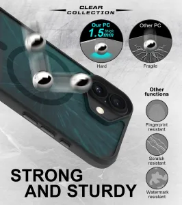 JP MagFit MagSafe puzdro s certifikátom 3M SGS, iPhone 17, čierne