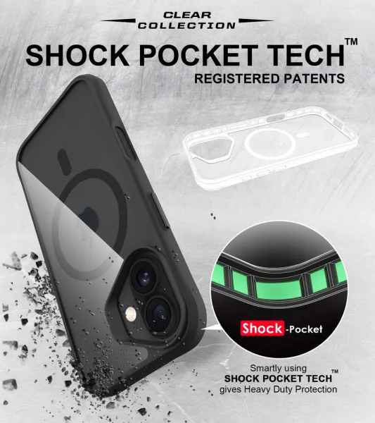 JP MagFit MagSafe puzdro s certifikátom 3M SGS, iPhone 17, čierne