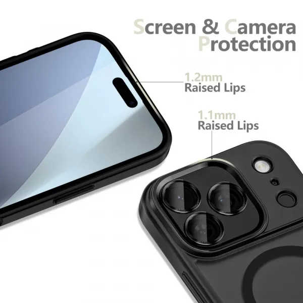 Tech-Protect MagCam MagSafe, iPhone 17 Pro, čierna matná