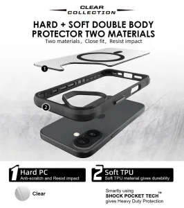 JP MagFit MagSafe puzdro s certifikátom 3M SGS, iPhone 17, čierne