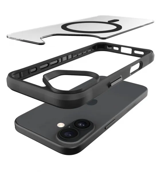 JP MagFit MagSafe puzdro s certifikátom 3M SGS, iPhone 17, čierne